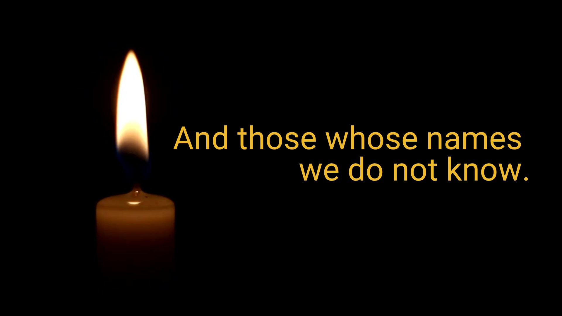 In Memoriam Slide