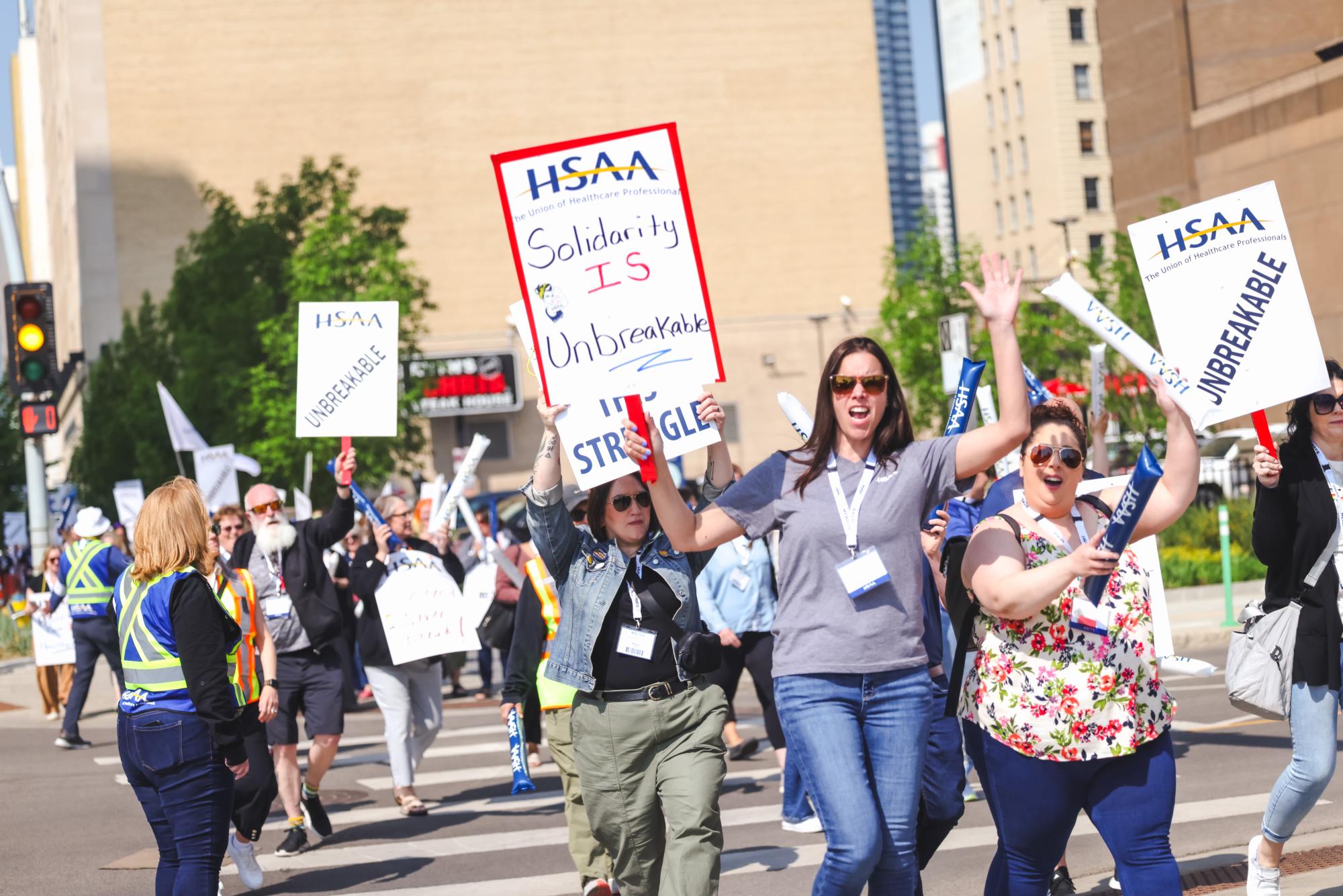 Members rally in Edmonton