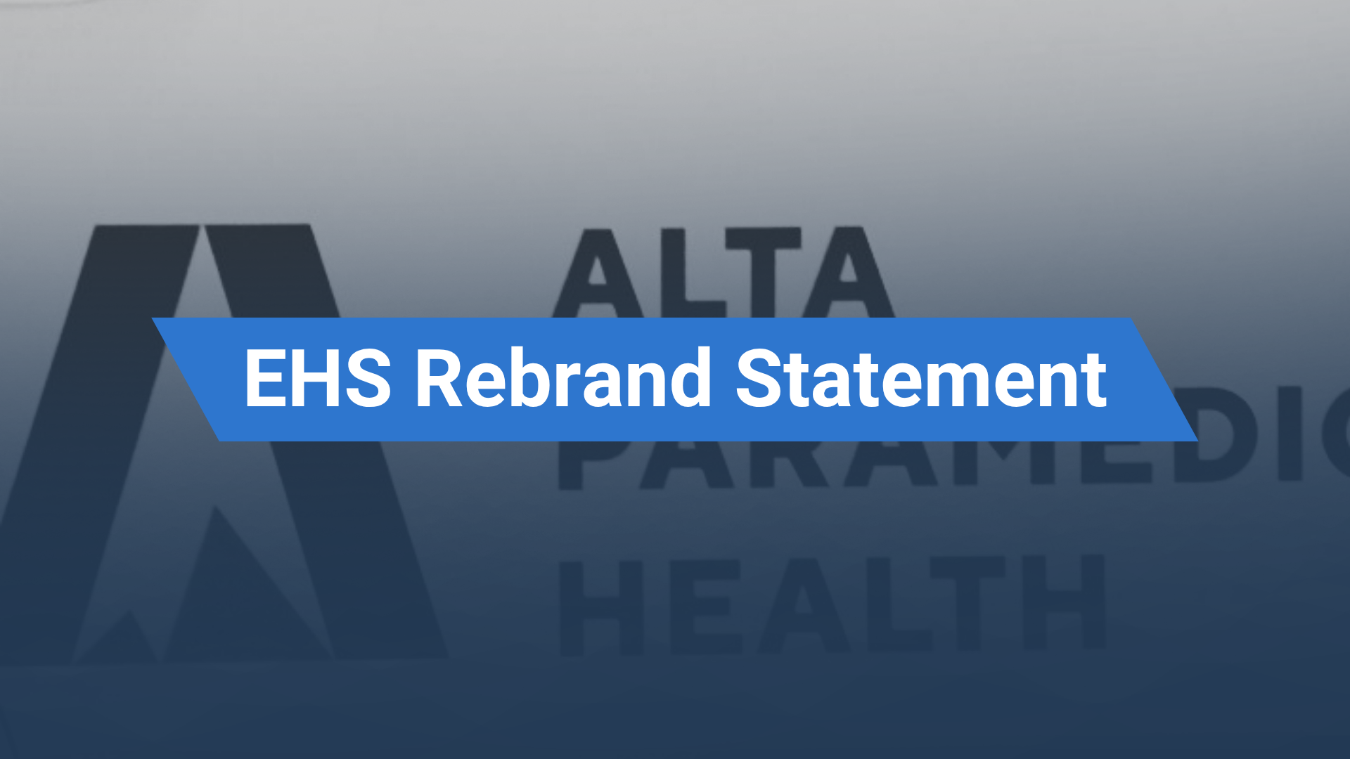 EHS Rebrand Statement